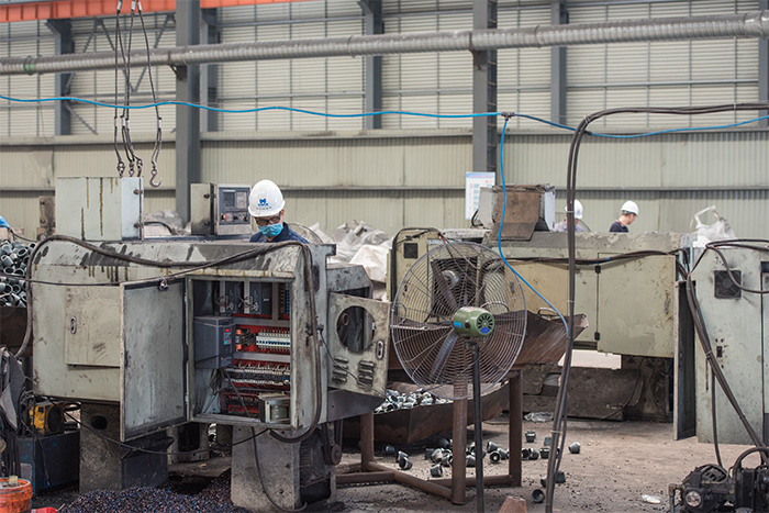 连云港网架配件-锥头加工车间